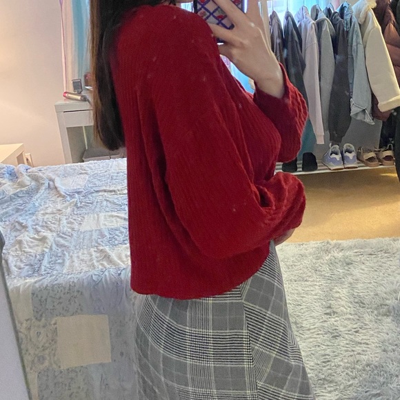 ❌SOLD❌ Aritzia Wilfred Free Red Sweater - Picture 4 of 6